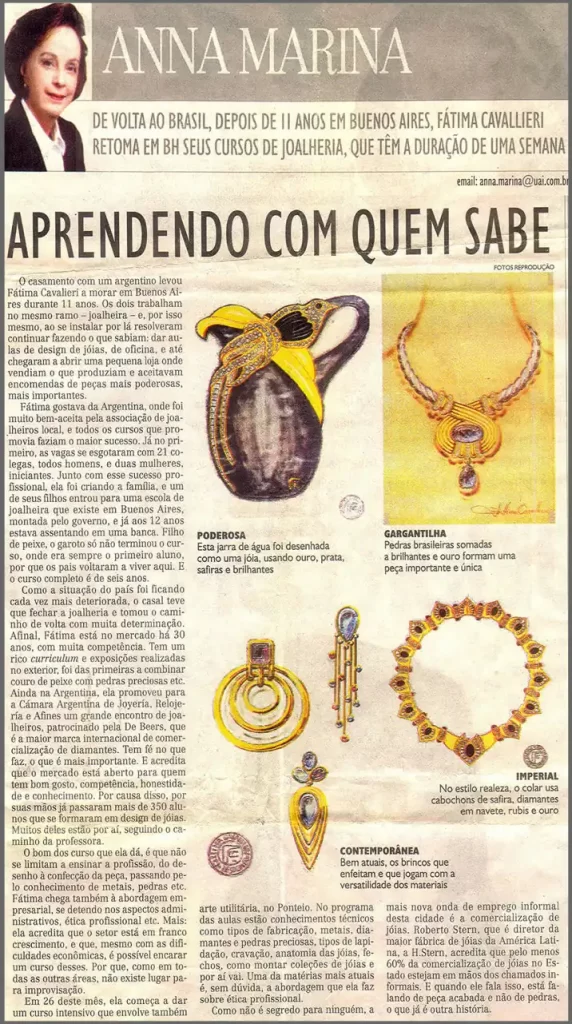 1. aprendendo com quem sabe. caderno feminino. jornal estado de minasnew