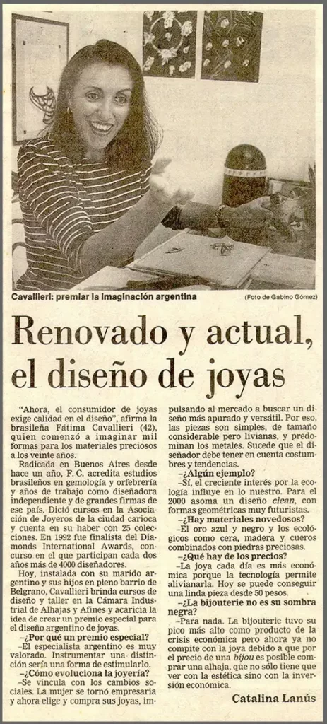 12. renovado y actual el diseño de joyas. diario la nacion argentina